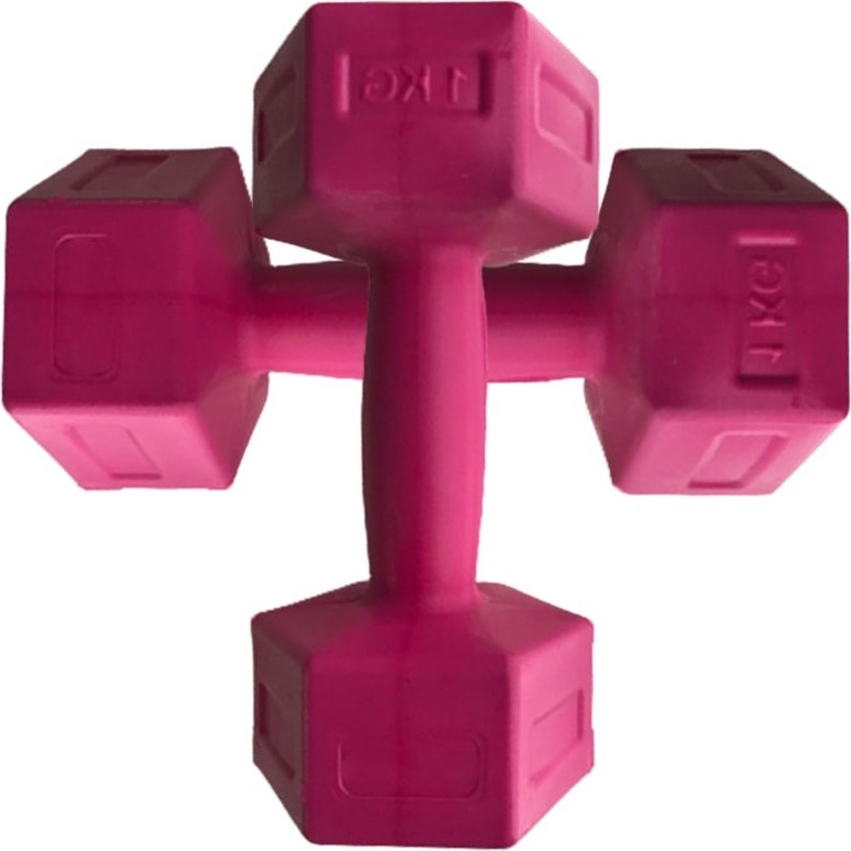 Body GYM 1 kg x 2 Adet Dambıl Vinyl Kaplı Dumbell Ağırlık-Pembe Diğer Fiyatı