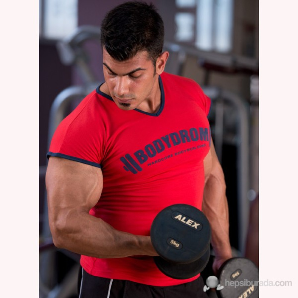 Bodydrom 004-05-Bdt Düşük Kol Kırmızı T-Shirt - XL - 2XL Oto Boyaları Fiyatı
