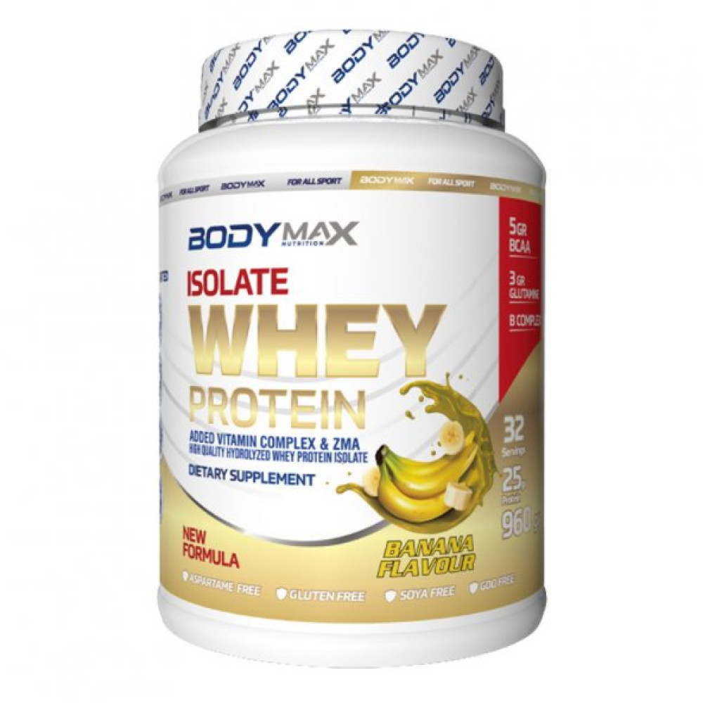 Bodymax Isolate Whey Protein Tozu 960Gr Muz Aromali + Shaker Protein Tozları Fiyatı