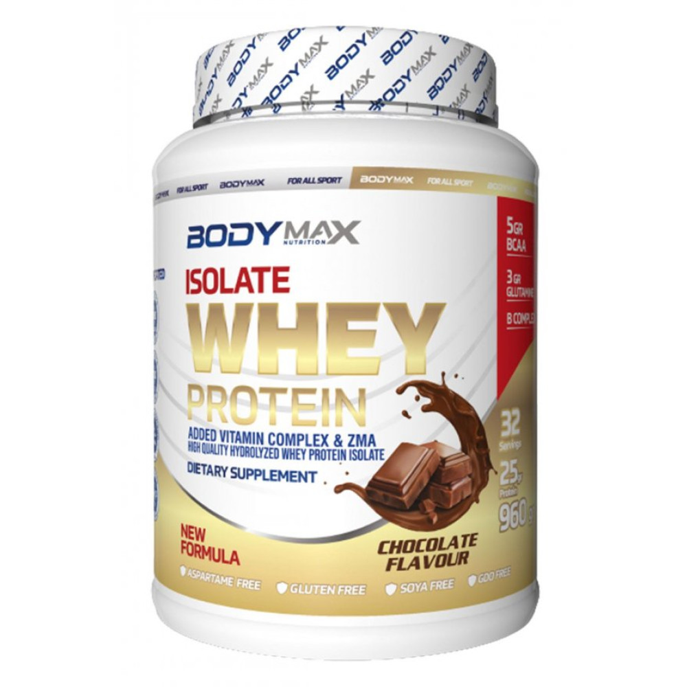 Bodymax Izole Whey Protein 960 Gr 32 Servis Cikolata Aroma Shaker Protein Tozları Fiyatı