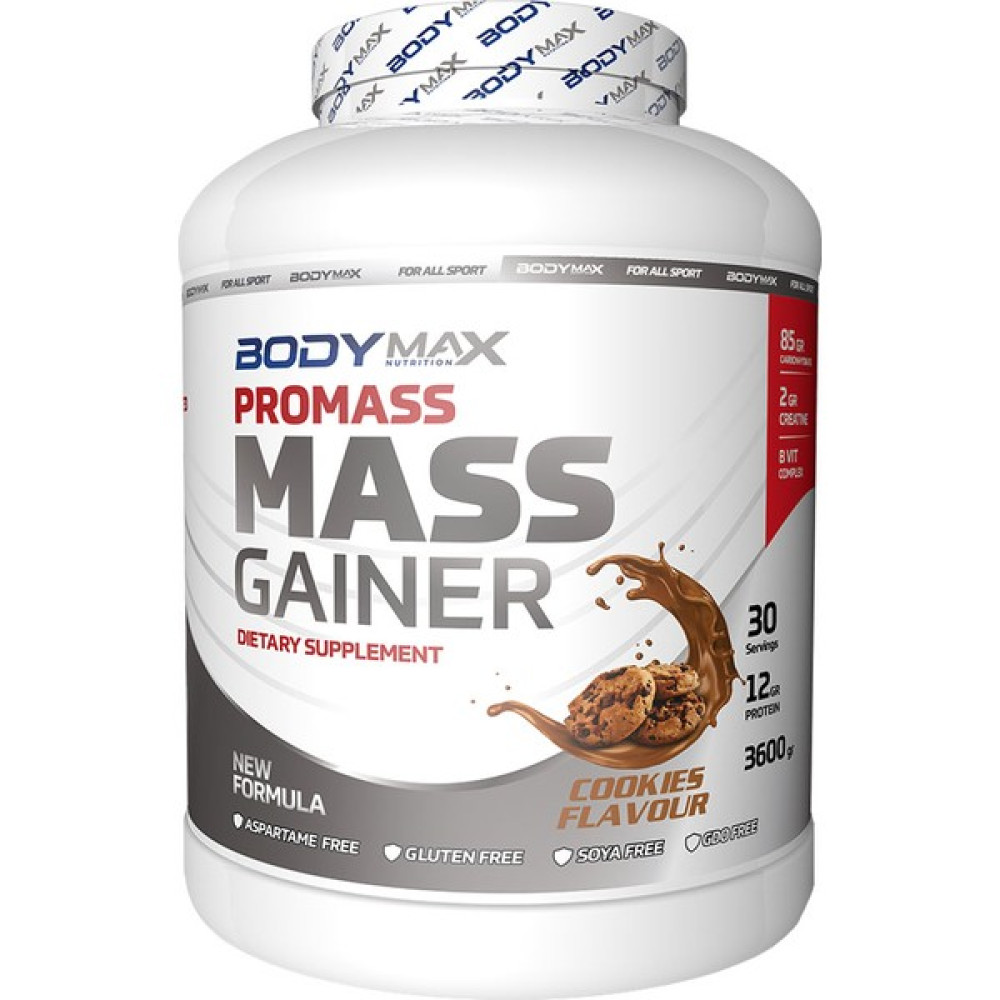 Bodymax Mass Gainer Kilo Almaya Yardımcı Karbonhidrat Tozu 3600 gr Kurabiye Aromalı Sporcu Besinleri Fiyatı