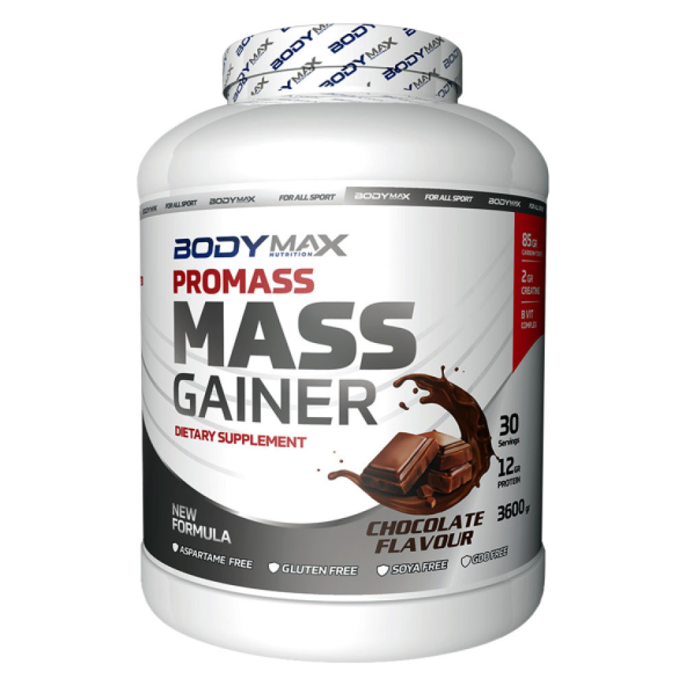 Bodymax Promass Mass Gainer 3600 Gr 30 Servis Karbonhidrat Tozu Cikolatali Protein Tozları Fiyatı