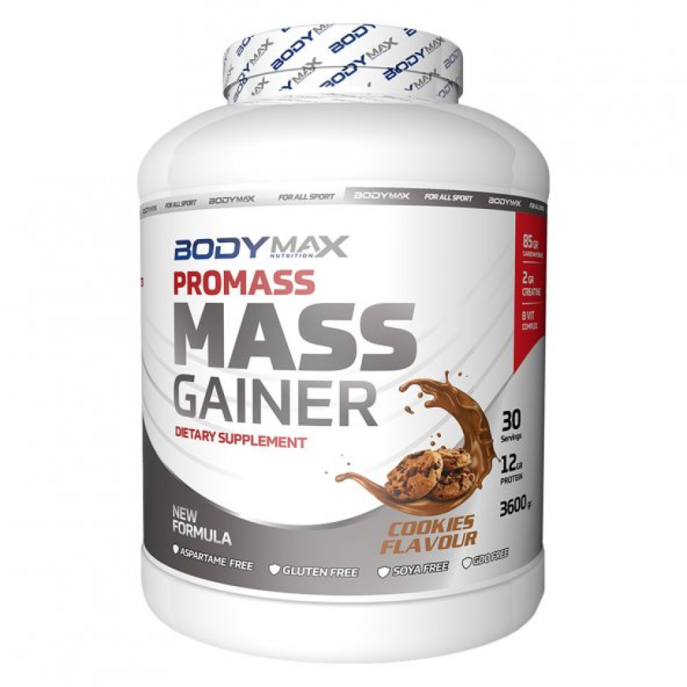 Bodymax Promass Mass Gainer 3600 Gr 30 Servis Kurabiye Protein Tozları Fiyatı