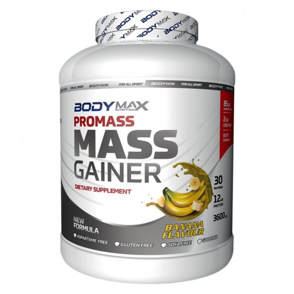 Bodymax Promass Mass Gainer 3600 Gr 30 Servis Muz Protein Tozları Fiyatı
