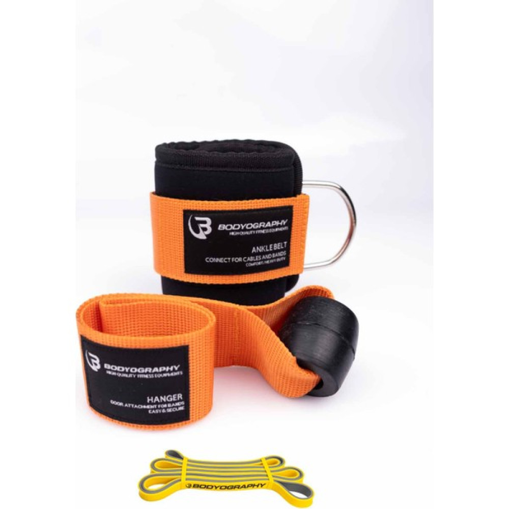 Bodyography 1-25 Kg. Kalça Bacak Direnç Lastikli Spor Seti - Turuncu Oto Boyaları Fiyatı