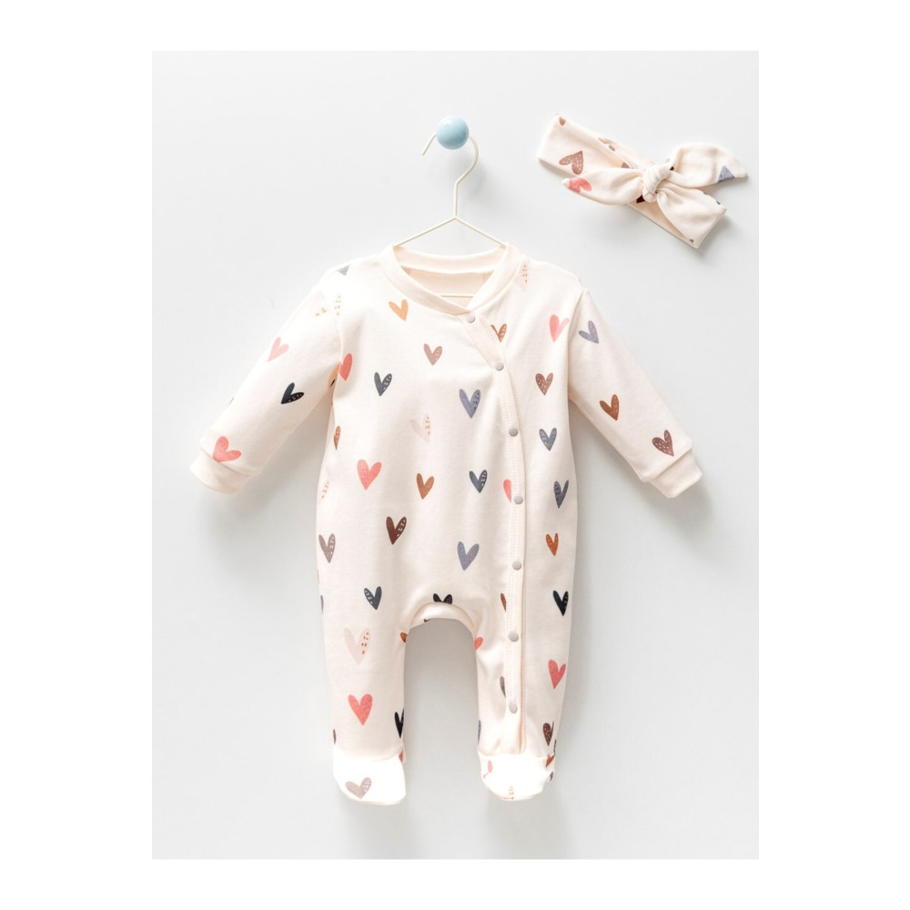 Bofibo Naturel Pastel Desenli 2li Bebek Tulum Takımı 3-6 AY Beden Bebek Body Fiyatı