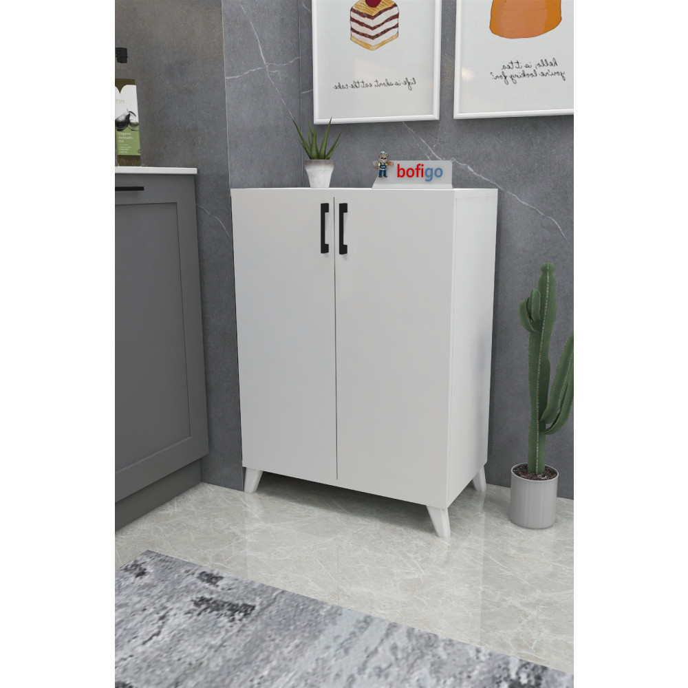 Bofigo 4 Raflı Çok Amaçlı Dolap Çok Amaçlı Mutfak Dolabı Banyo Dolabı Beyaz Mutfak Dolabı / Mobilyası Fiyatı