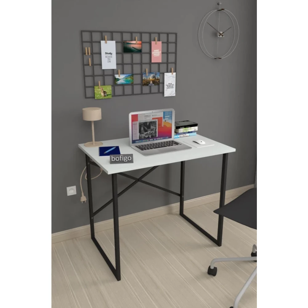 Bofigo 60X90 Cm Calisma Masasi Bilgisayar Masasi Ofis Ders Yemek Masasi Beyaz Çalışma Masası Fiyatı