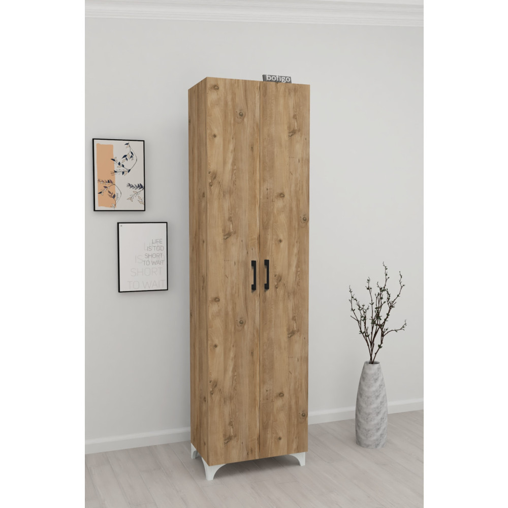 Bofigo 8 Raflı 2 Kapaklı Çok Amaçlı Mutfak Dolabı Banyo Dolabı Çok Amaçlı Dolap Çam Mutfak Dolabı / Mobilyası Fiyatı