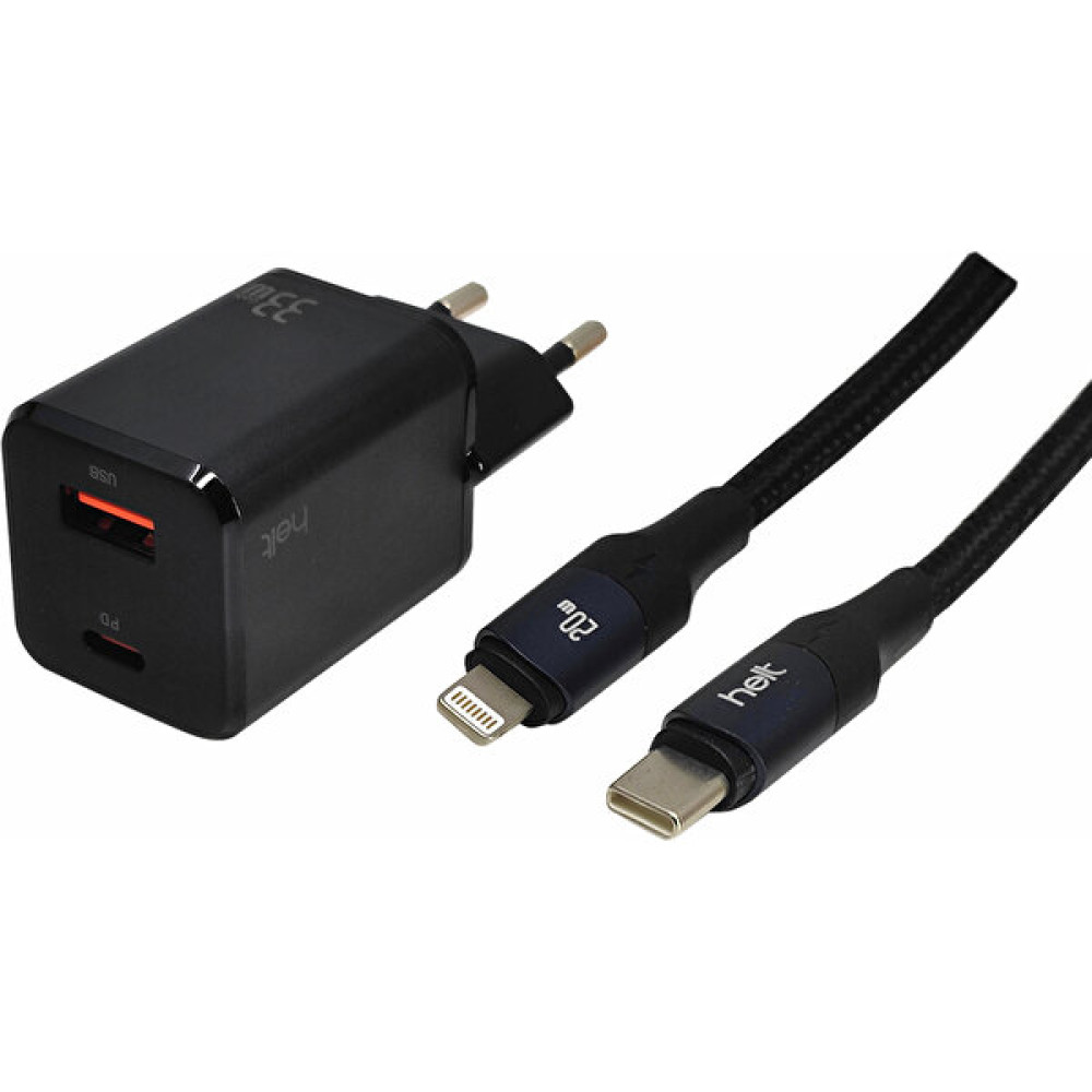 Boğazören Çok Hızlı Şarj Aleti Adaptörü 33W Gan Pd+Qc 3600 Mah iphone Uyumlu 20W Type-C+Lightning Kablo Dahil - Siyah Cep Telefonu Şarj Cihazı Fiyatı