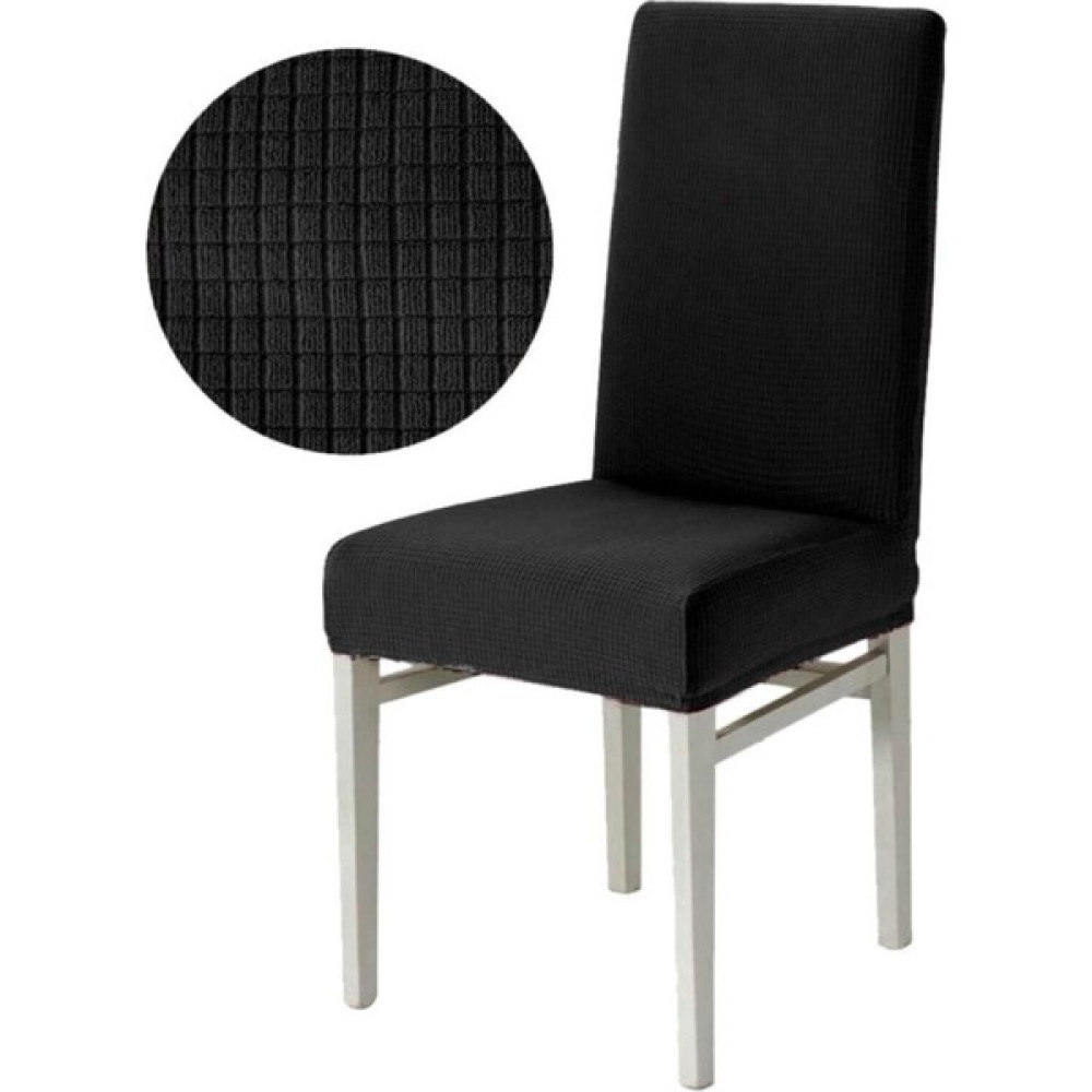 Bogda Siyah Bambu Sandalye Kılıfı Yıkanabilir Likralı Esnek Lastikli Sandalye Örtüsü - 35 x 48 cm Koltuk & Kanepe Örtüsü Fiyatı