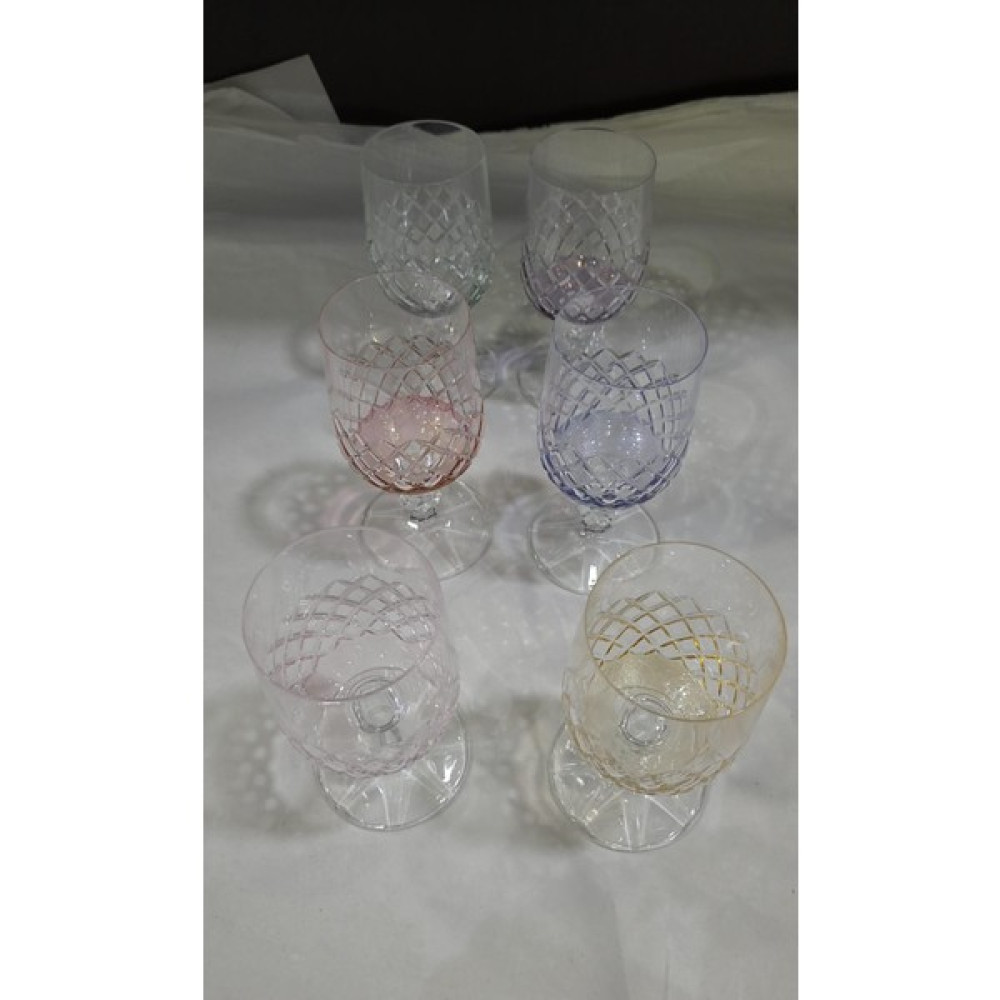 Bohemia Crystal Leonarte Casa 6'lı Baklava Desenli Ayaklı Kahve Yanı Su Bardağı Fincan / Bardak / Kahve Takımı Fiyatı