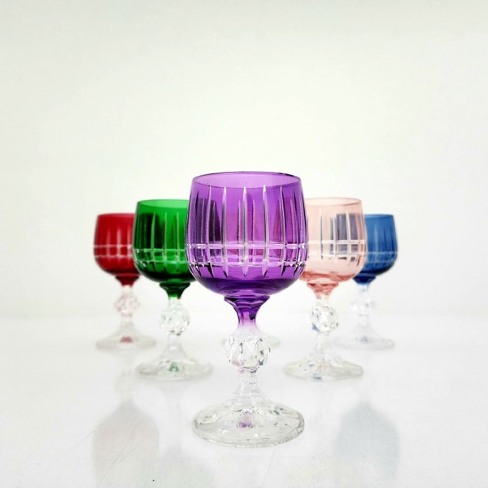 Bohemia Leonarte Casa Menşeli Bohemia Lime 150ML Kristal 6 Parça Kadeh Bardak Takımı - 6 Adet - 150 ml - Renkli Fincan / Bardak / Kahve Takımı Fiyatı