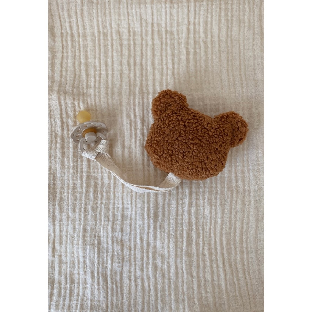 Bohemoon Teddy Bear Emzik Askısı El Yapımı Camel Renkli Elyaf Dolgulu Aksesuar Emzik Fiyatı