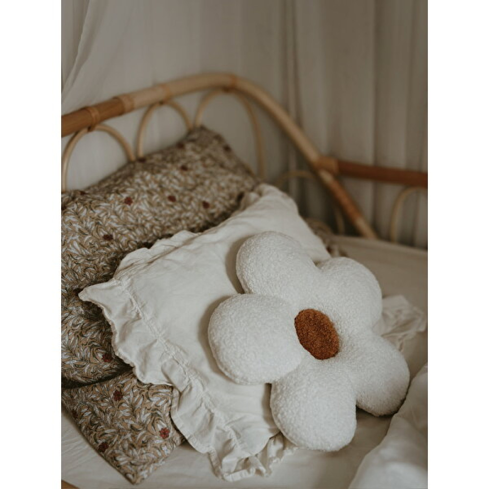 Bohemoon Teddy Daisy Yastık 34X35 cm Naturel Beyaz - 34 x 34 cm Kırlent / Mobilya Yastığı Fiyatı