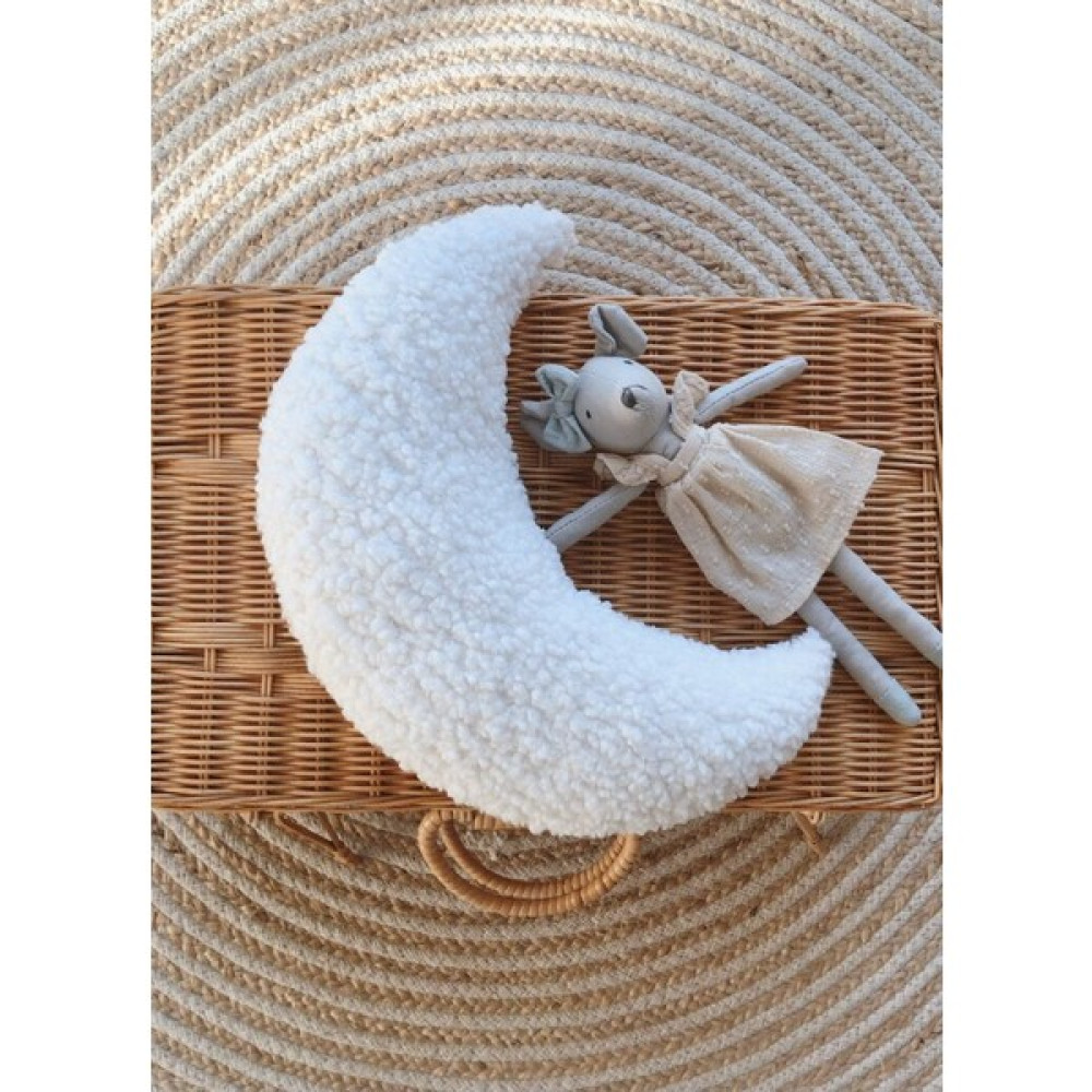 Bohemoon Teddy Moon Yastık Naturel Beyaz - 27cm Bebek Yastığı-Kılıfı Fiyatı