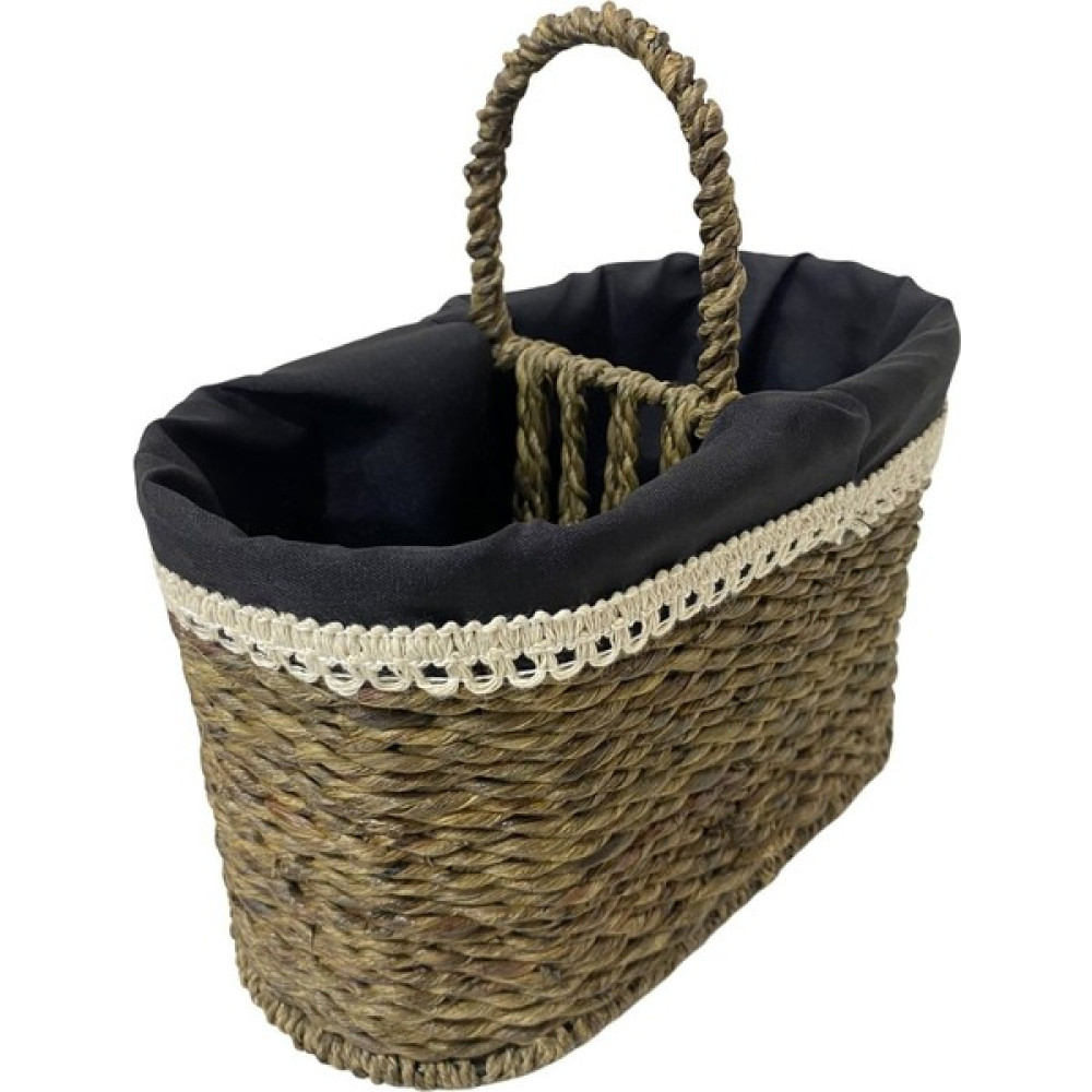 Boho Bazzar Hasır El Yapımı 2 Bölmeli Kulplu Kaşıklık 22*14*12CM Pratik Mutfak Gereçleri Fiyatı