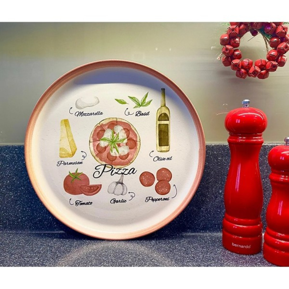 BOHONEST Pizza Sunum Tabağı - 28 cm - 1 Adet Mutfak Gereçleri Fiyatı