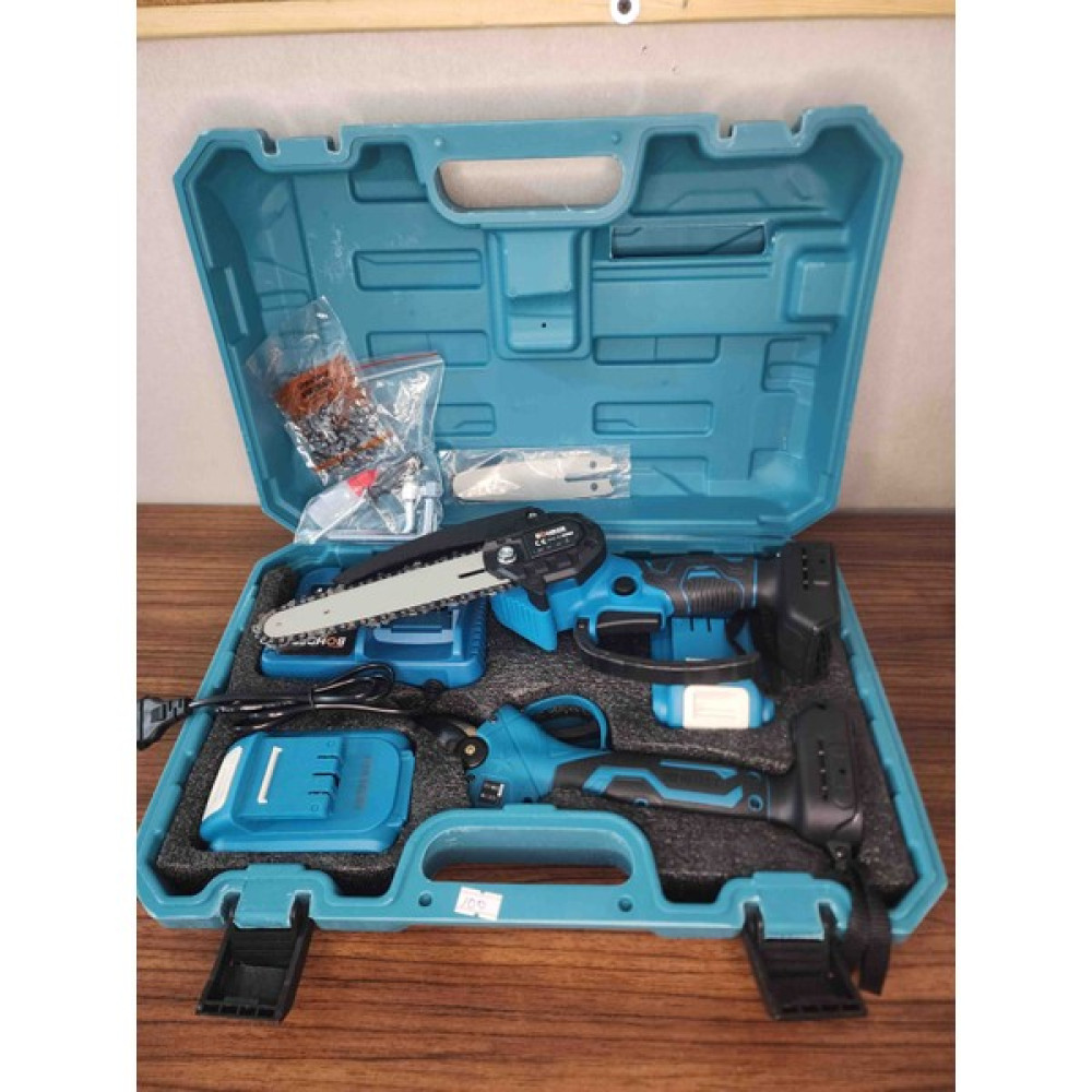 Böhrer Akülü 30 mm V58 5000MAH İki Kademeli Kömürsüz Çift Akülü, Akülü Ağaç Budama Makası Dal Budama Makineleri Fiyatı