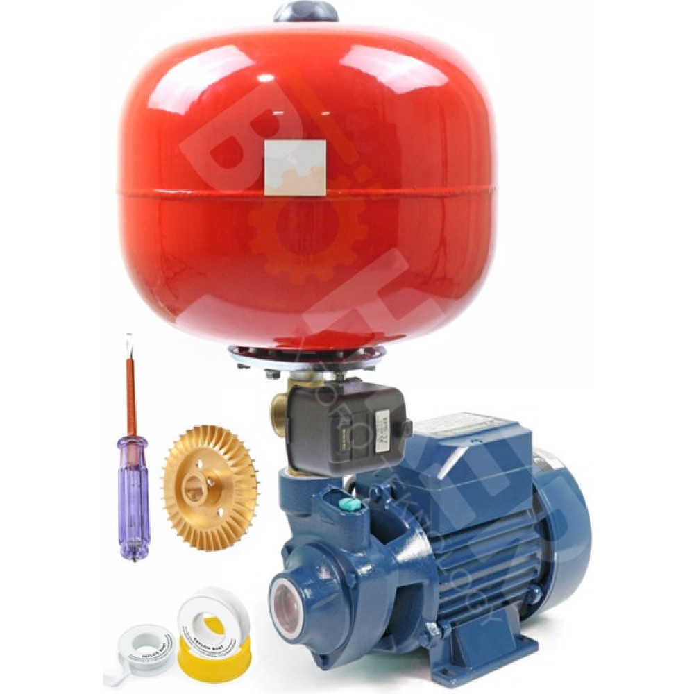 Böhrer Hidrofor Set Pompa QB60 Paket Hidrofor Otomatik Su Pompası 0.55 Hp 1'' Su Motoru Fiyatı
