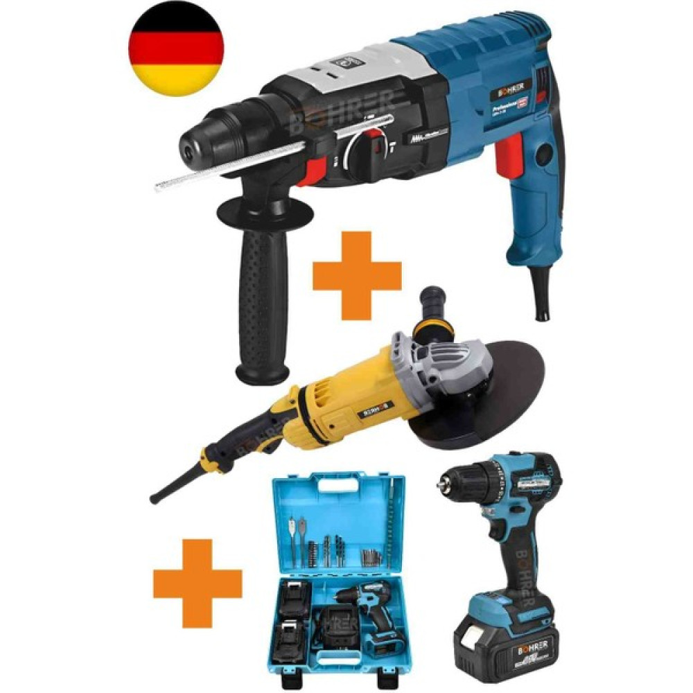 Böhrer Kömürsüz V58 Akülü Vidalama Matkap , 3200W Kırıcı Delici Hilti, 230 mm 3800W Taşlama Demir Kesme Kırıcı Deliciler & Kırıcılar Fiyatı