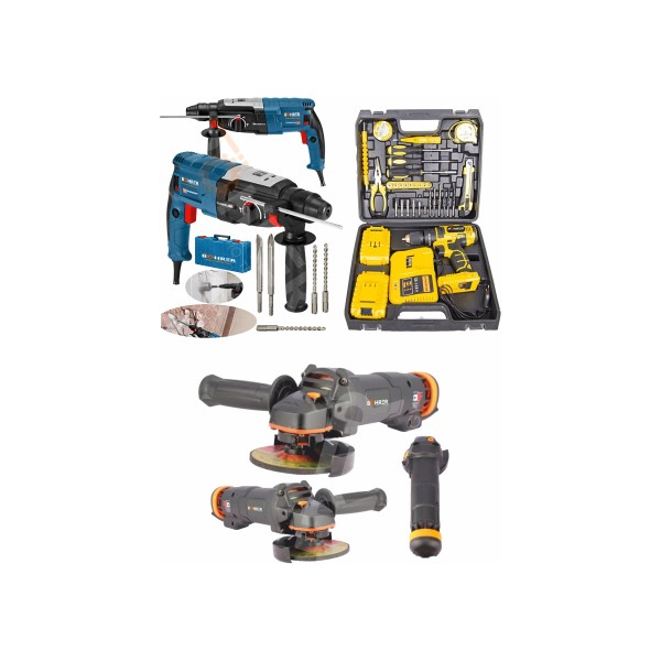 Böhrer Ultra 3 Lü Set 2100 W Taşlama ve 2450 W Kırıcı Delici ve 58 V Full Setli Şarjlı Matkap Matkaplar Fiyatı
