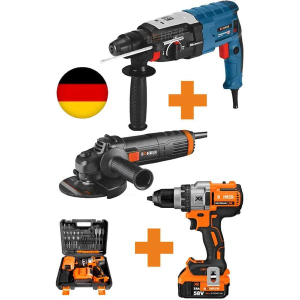Böhrer Xr V58 Akülü Vidalama Matkap , 3200W Kırıcı Delici Hilti , 125 mm Büyük 2100W Taşlama Demir Kesme Kırıcı Deliciler & Kırıcılar Fiyatı