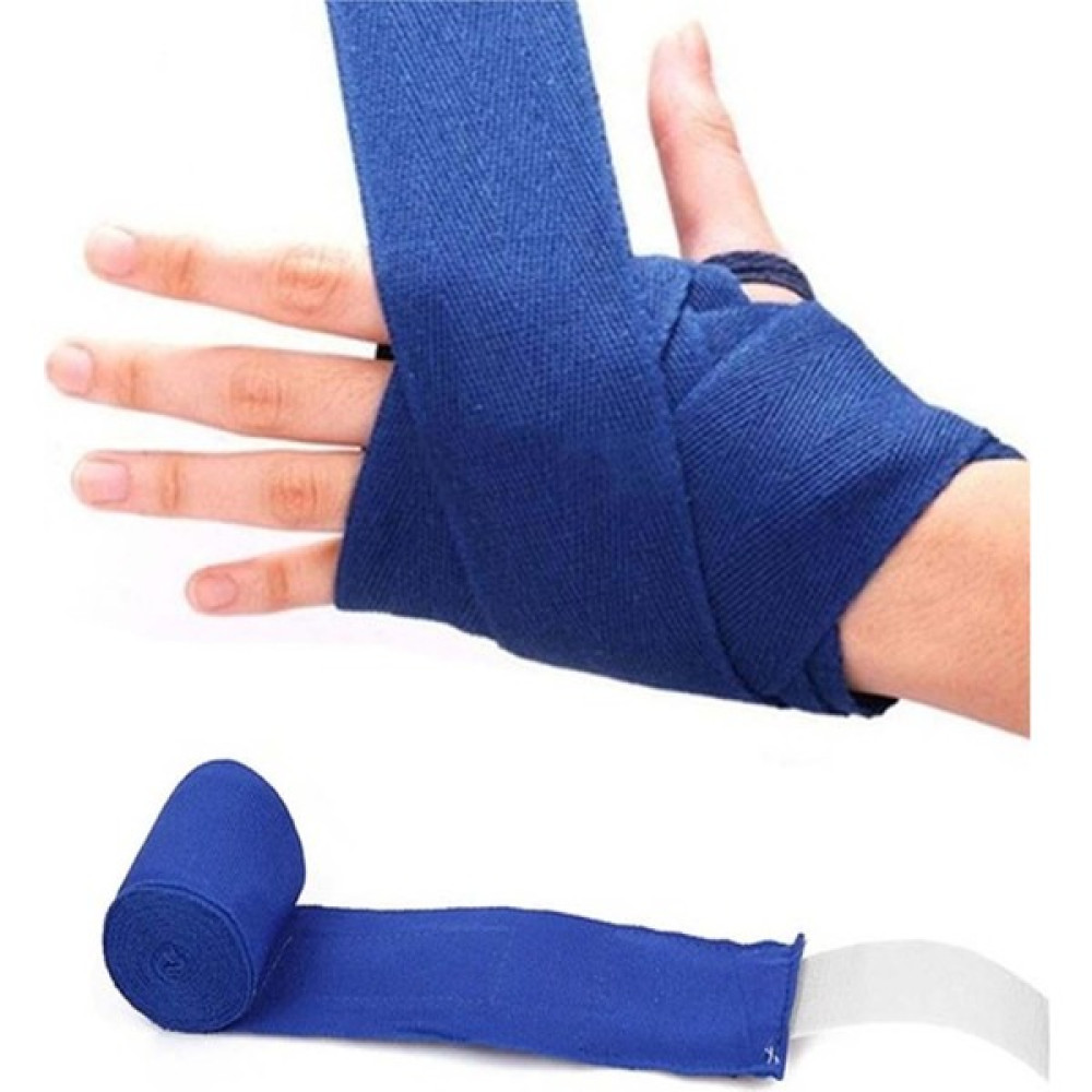 Boks Bandajı 3.5 Metre %100 Polyester Elastik Boks Bilek Bandajı Bilek Sargısı Çift (2 Adet) - Mavi Oto Boyaları Fiyatı