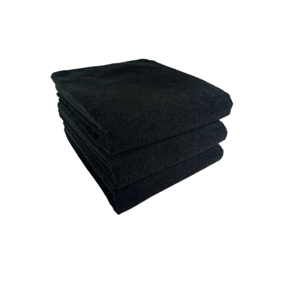 Bol Ticaret Tekstil 3 Adet Siyah Mikrofiber El Yüz Kuaför Spor Havlusu Saç Boyası Tutmayan 50x90 Cm Banyo Havlusu Fiyatı