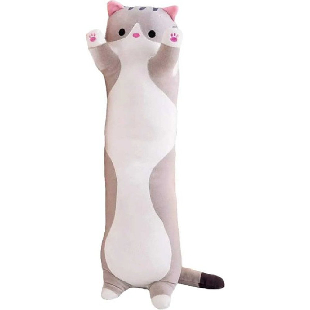 Bolabola Kedi Peluş Oyuncaklar Dekoratif Oyuncak Uzun Kedi Yastık Peluş Oyuncaklar (Gri) (Yurt Dışından) - 50 x 30 x 20cm - Gri Peluş Oyuncaklar Fiyatı