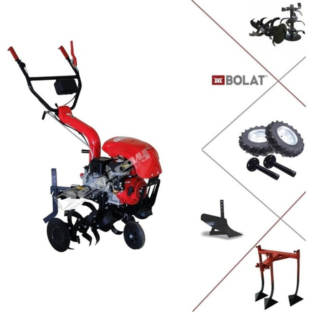 Bolat Atom 3+1 Benzinli 7 Hp Çapa Makinası - Kazayak Aparatı Kampanyası Çapalama Makinesi Fiyatı