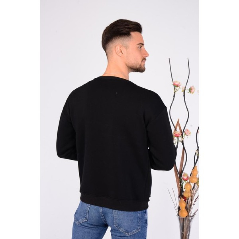 Bold Pıle Bisiklet Yaka Unisex Oversize Basic Sweatshirt Erkek Sweatshirt Fiyatı