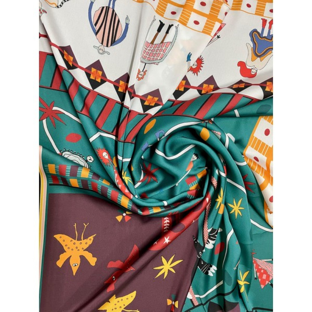 Bolder Scarf Ciyt Brown/green Fular 100*100 Şal / Fular & Eşarp Fiyatı