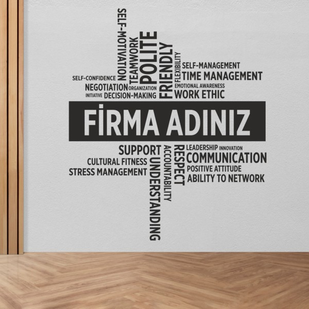 Boldwallz Firmalara Özel Ofis Duvar Stickerı, Duvar Dekorasyon Yazıları, Ofis Dekorasyon, Duvar Sticker Duvar Stickerı Fiyatı