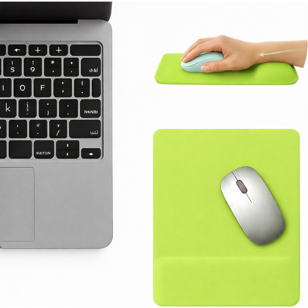 Boldy Bilek Destekli Mousepad - Kaymaz Mouse Ped - Fare Pedi - Dikdörtgen Mouse Altlığı - Dikdörtgen Mousepad - Mouseped - Fıstık Yeşili Mouse Pad Fiyatı