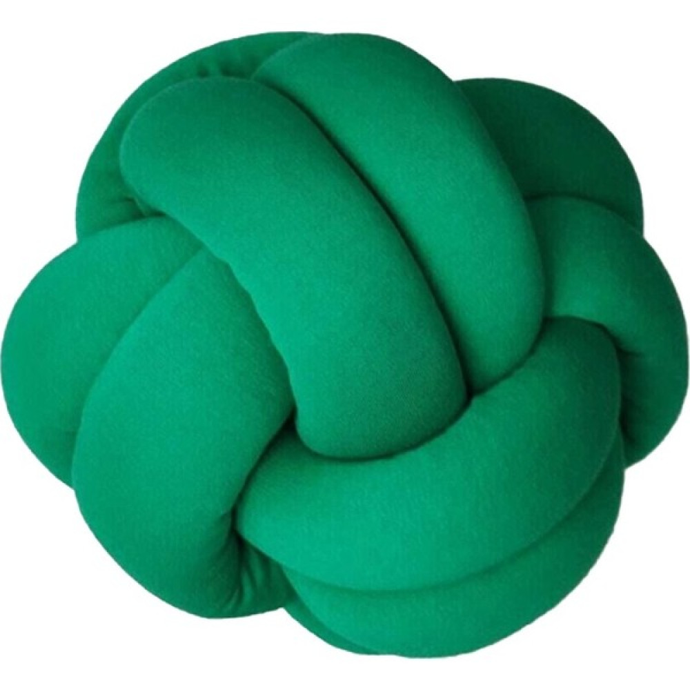 Boldy Örgü Düğüm Yastık Örgü Top Yastık Örgü Yastık Beşik Korumalık Peluş Oyuncak Dekoratif Yastık Koruma - 25 x 25 cm - Zümrüt Yeşili Kırlent / Mobilya Yastığı Fiyatı