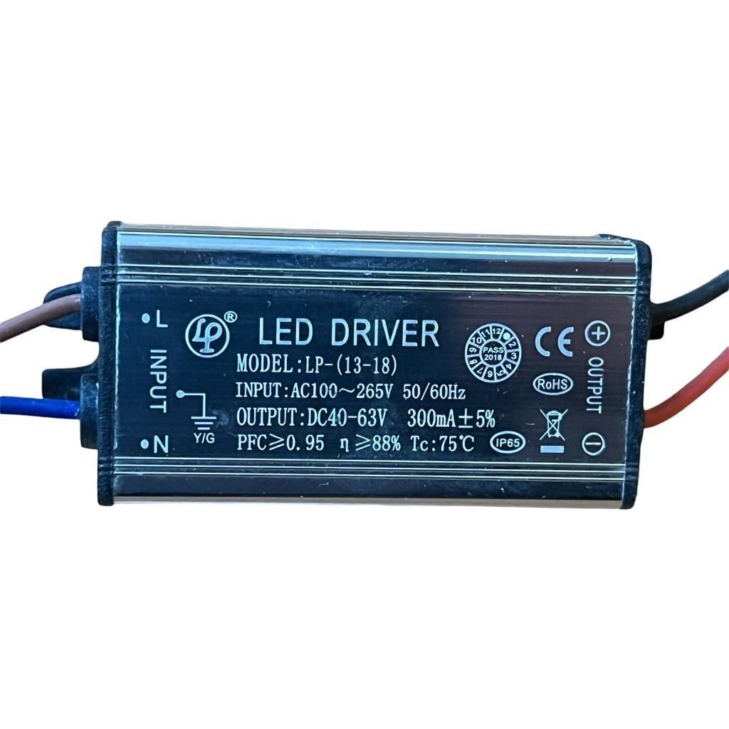 Bolled LED Driver 18 Watt 40-63 Volt 300 Ma Wallwasher İçin Metal Armatür Fiyatı