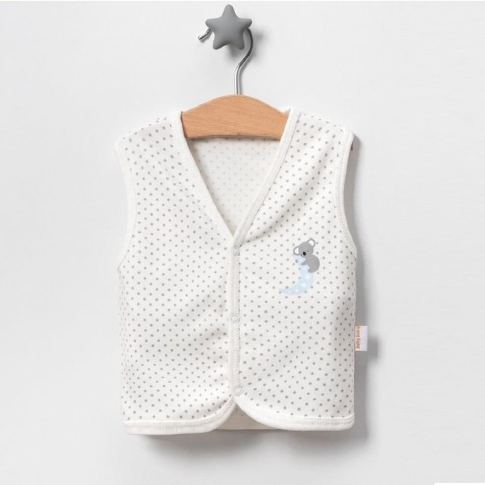 Bolly Baby Koala Ay Baskılı Unisex Bebek Yelek Bebek Yeleği Fiyatı