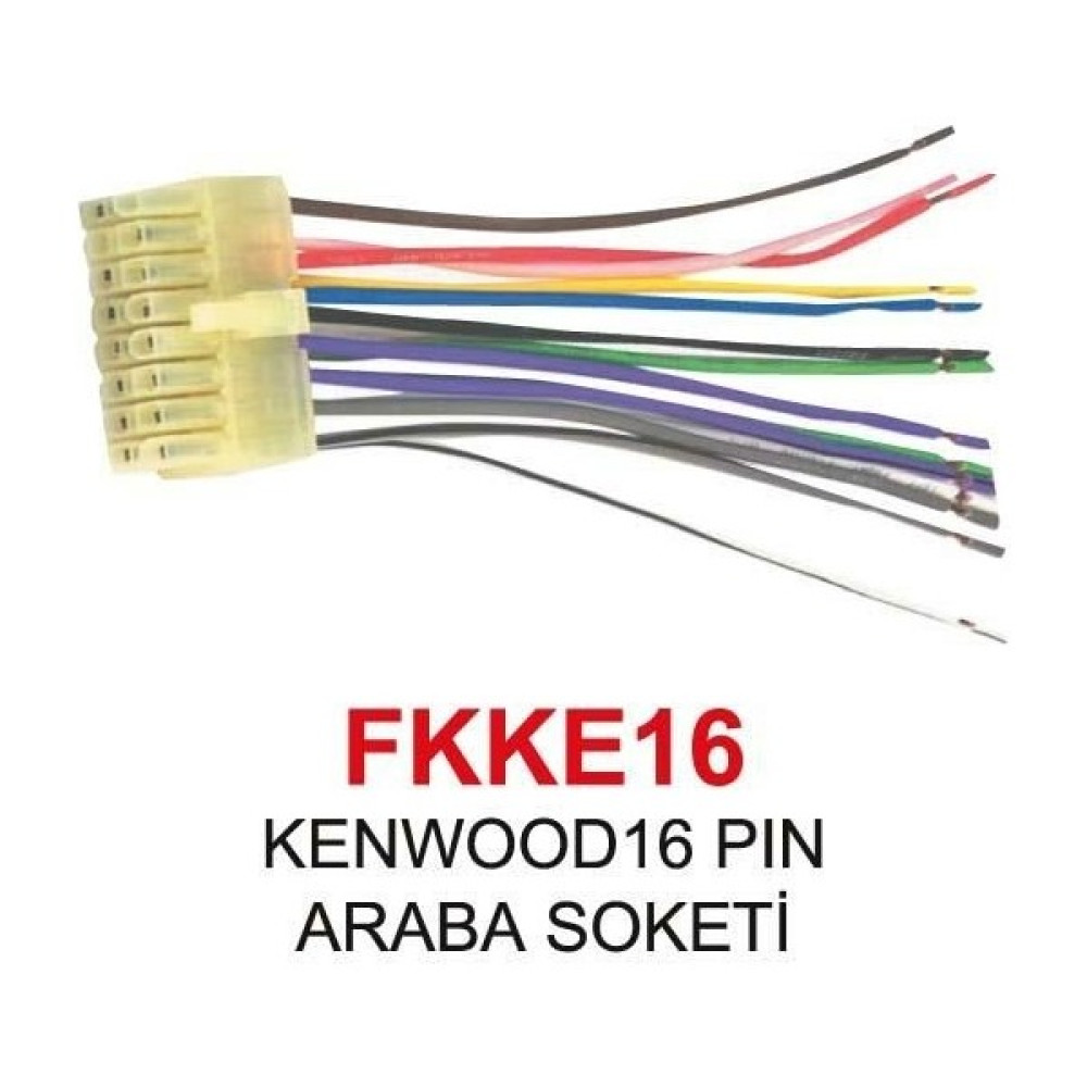 Bolsat Iso Soket FKKE16 Kenwood 16 Pin Oto Elektroniği Fiyatı