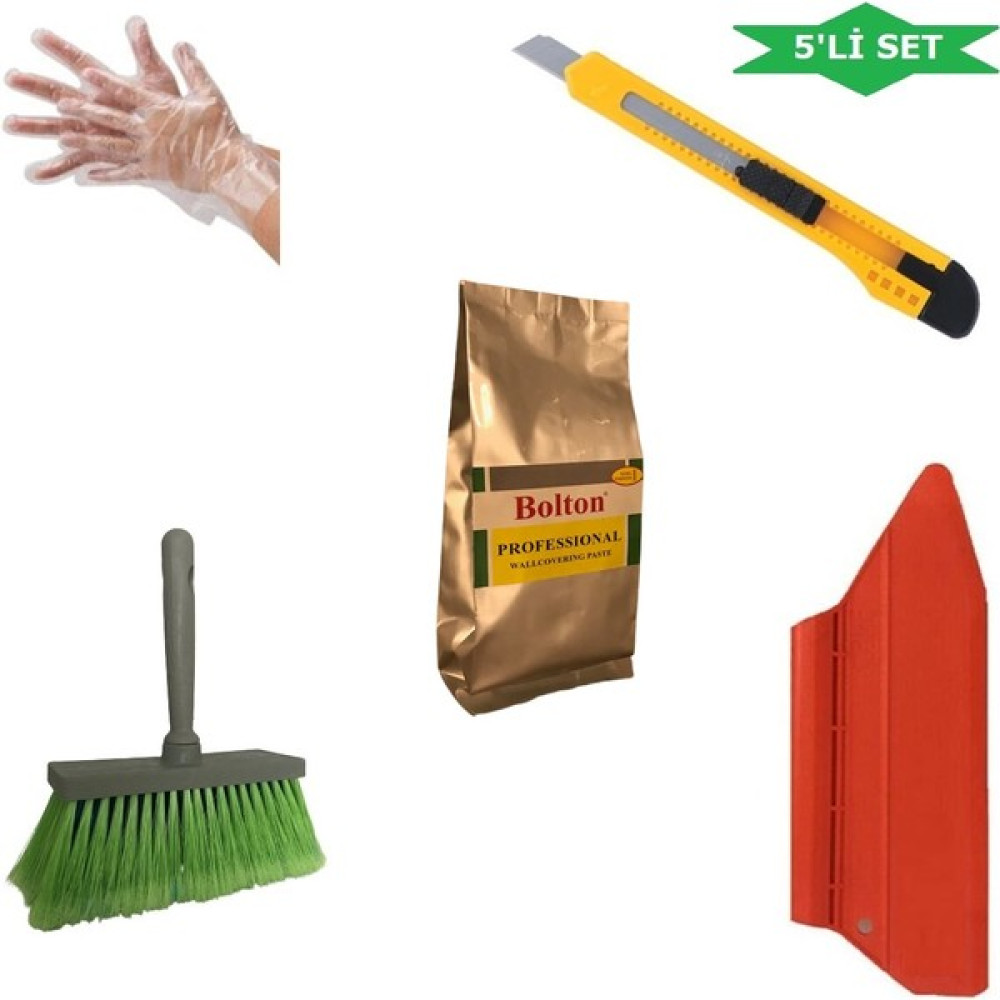 Bolton 5'li Set 125GR. Duvar Kağıdı Yapıştırıcısı Tutkalı - 1 Adet Nalburiye & Hırdavat Fiyatı