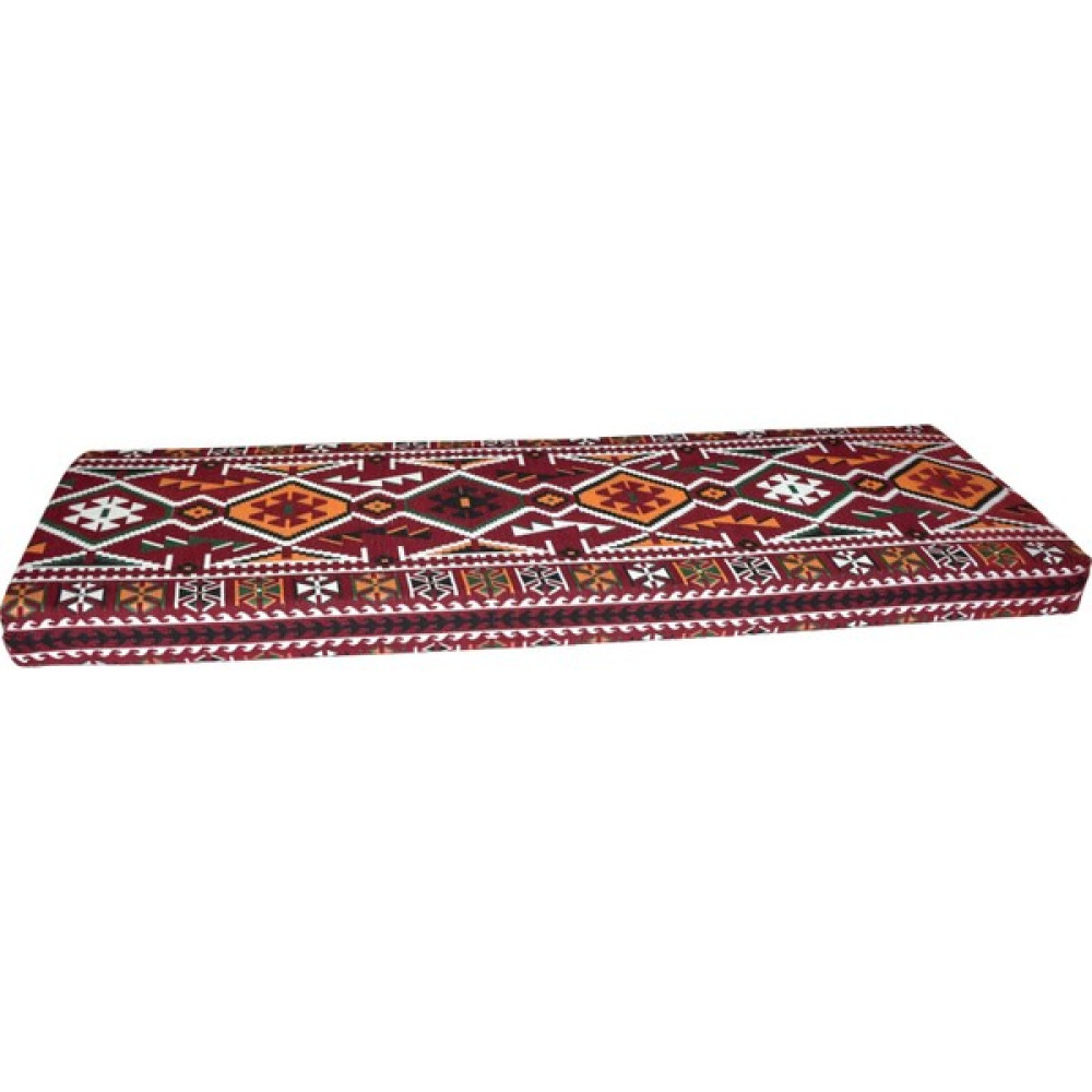Bolvadin Şark Köşesi MND311-402 Şark Köşesi Bordo Halı Desenli Minder 180X60X10 cm Puf Fiyatı