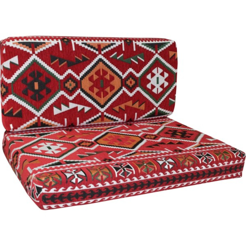 Bolvadin Şark Köşesi MTK404-401 Şark Köşesi Kırmızı Halı Des. Ikili Minder Tk. 120LİK Puf Fiyatı