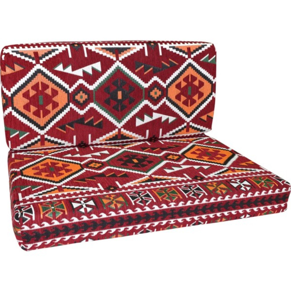 Bolvadin Şark Köşesi MTK404-402 Şark Köşesi Bordo Halı Des. Ikili Minder Tk. 120LİK Puf Fiyatı