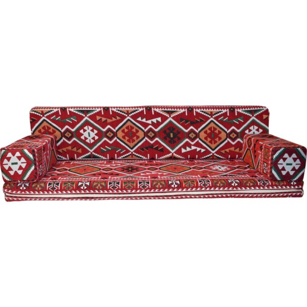 Bolvadin Şark Köşesi MTK409-401 Şark Köşesi Kırmızı Halı Ds. Dörtlü Minder Tk. 140LIK Puf Fiyatı