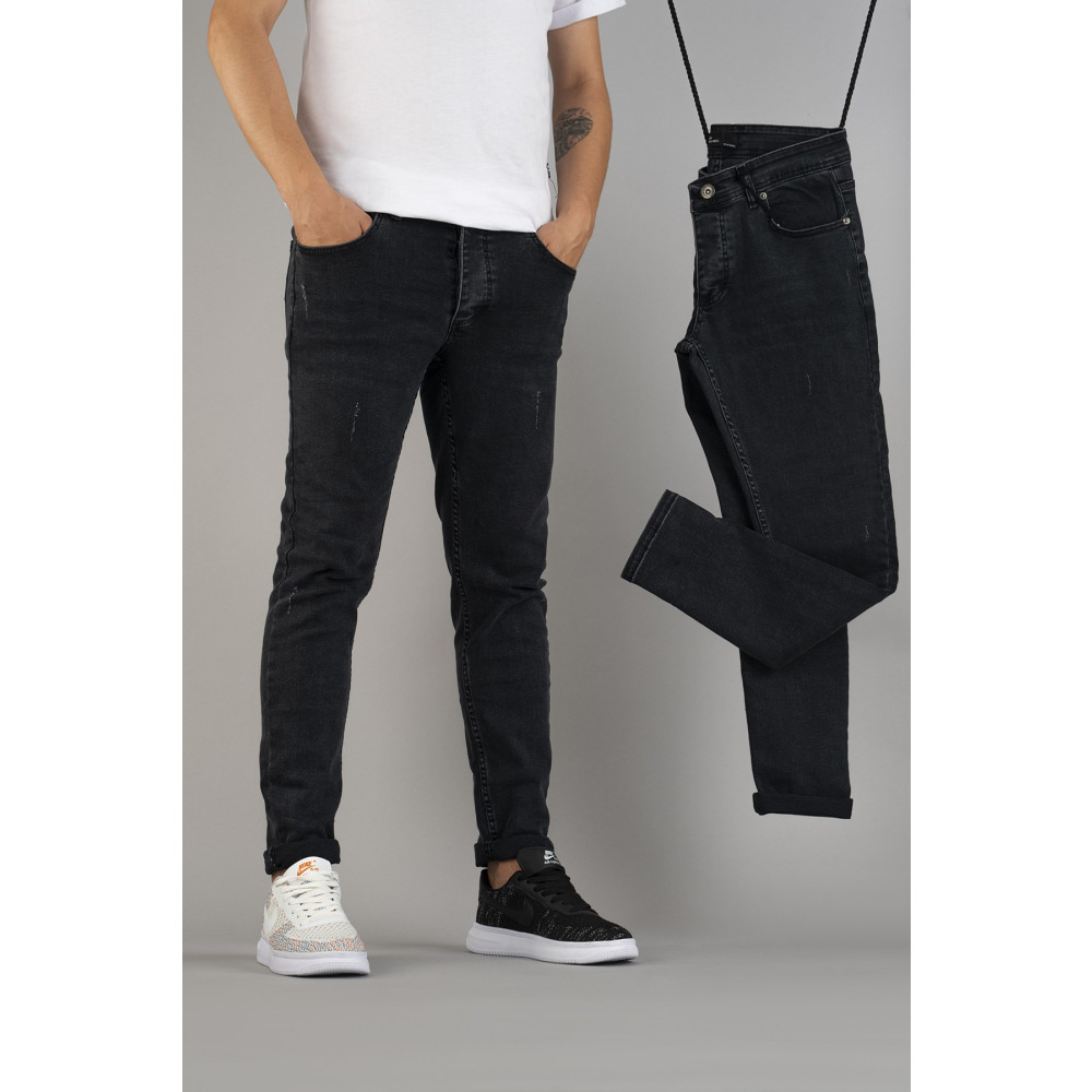 bombe Erkek Slim Fit Likralı Tırnaklı Kot Pantolon Füme 33 Beden Bayan Jeans / Kot Pantolon Fiyatı