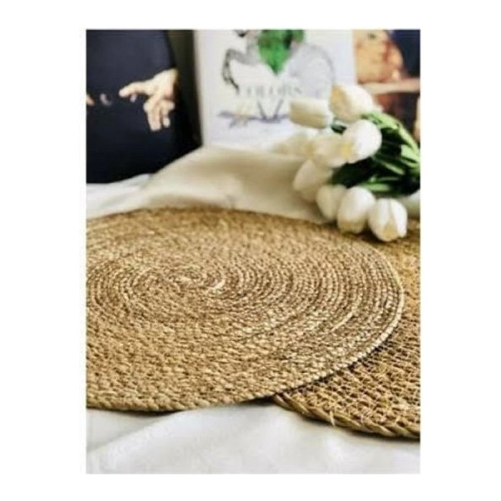 Bombidibom Mien 4 Lü Hasır Amerikan Servis Supla - 33 x 33 cm - Kahve Amerikan Servis Fiyatı