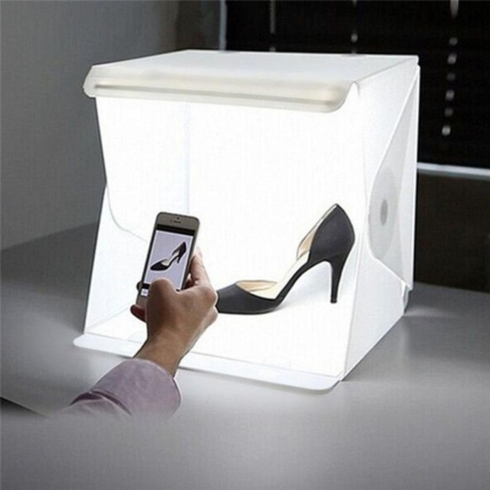 Bomen Quality 20 x 20 cm Profesyonel Stüdyo LED Işıklı Çift Sıra Ürün Fotoğraf Çekim Çadırı - Renkli Video Kamera Aksesuarları Fiyatı