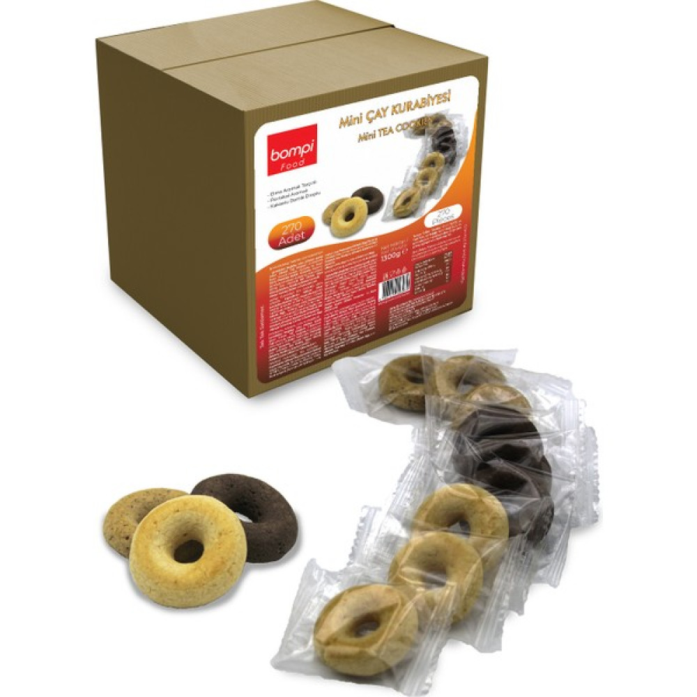 Bompi Karışık Mini Çay Kurabiyesi 1300 gr - (270 Adet) Tek Paketli - 1,3 kg Giyim & İç Giyim Fiyatı