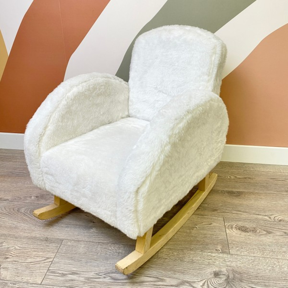 Bon Chic Baby Bebek/çocuk Puffy Sallanan Çocuk Koltuğu - Beyaz Tekli Koltuk & Berjer Fiyatı