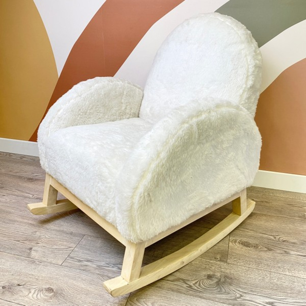 Bon Chic Baby Bebek/çocuk Puffy Sallanan Koltuk - Beyaz Tekli Koltuk & Berjer Fiyatı